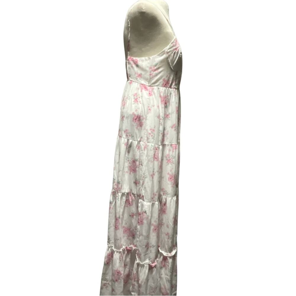 Altar'd State Corset Bodice Maxi  Pink Floral  Zandry Dress M NWOT Wedding Guest - Picture 5 of 15
